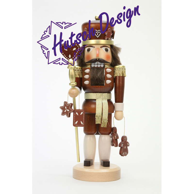 Nussknacker Lebkuchenkönig natur  37,5 cm