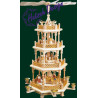 Pyramide Christi Geburt 3-st., natur  54 cm