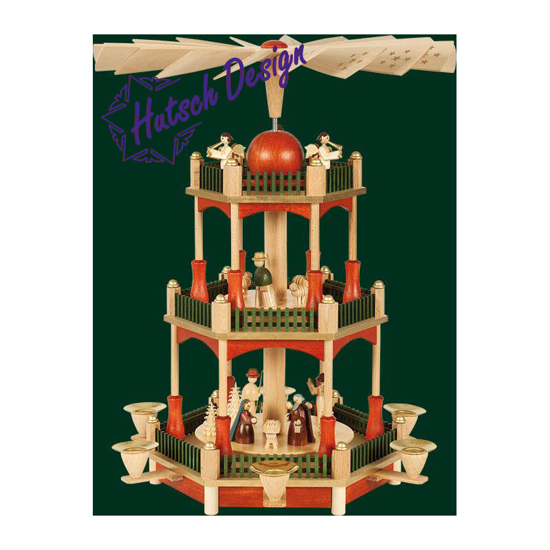 Pyramide Christi Geburt 2-st.  39 cm