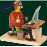 Räuchermann Computerfreak, sitzend  14 cm