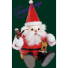 Kugelrauchmann Weihnachtsmann, sitzend  15 cm