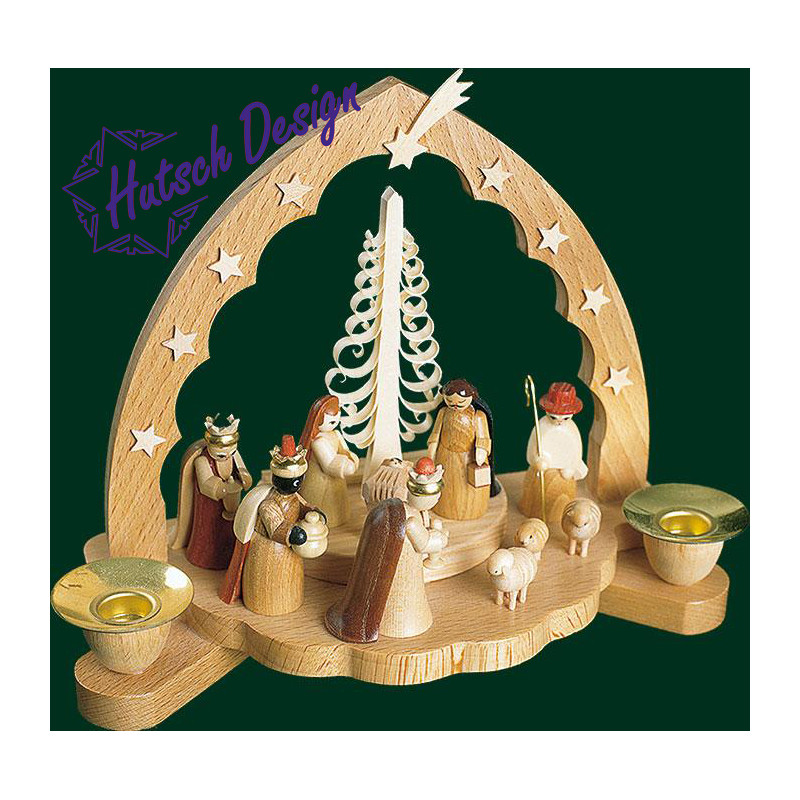 Kerzenhalter Christi Geburt  17 cm