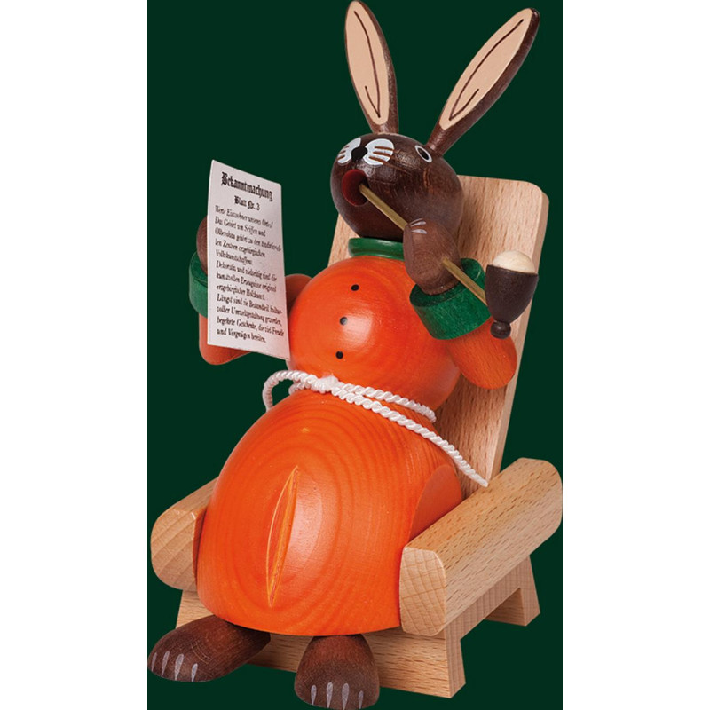 Hase im Lehnstuhl  14 cm