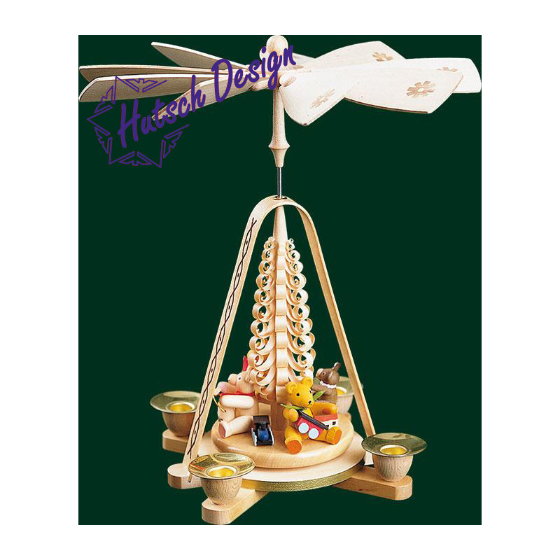 Pyramide spielende Bärenkinder  28 cm