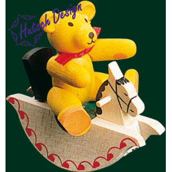 Bär auf Schaukelpferd  6 cm
