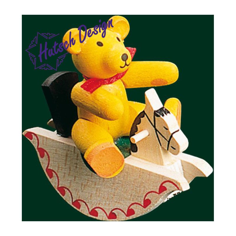 Bär auf Schaukelpferd  6 cm