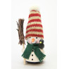 Wackelmännchen Schneemann m. Besen  11,0 cm