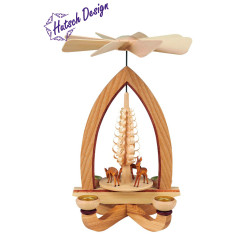 Pyramide mit Rehe 28cm