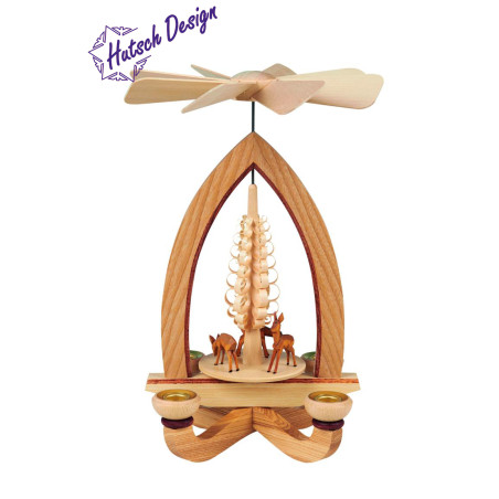 Pyramide mit Rehe 28cm