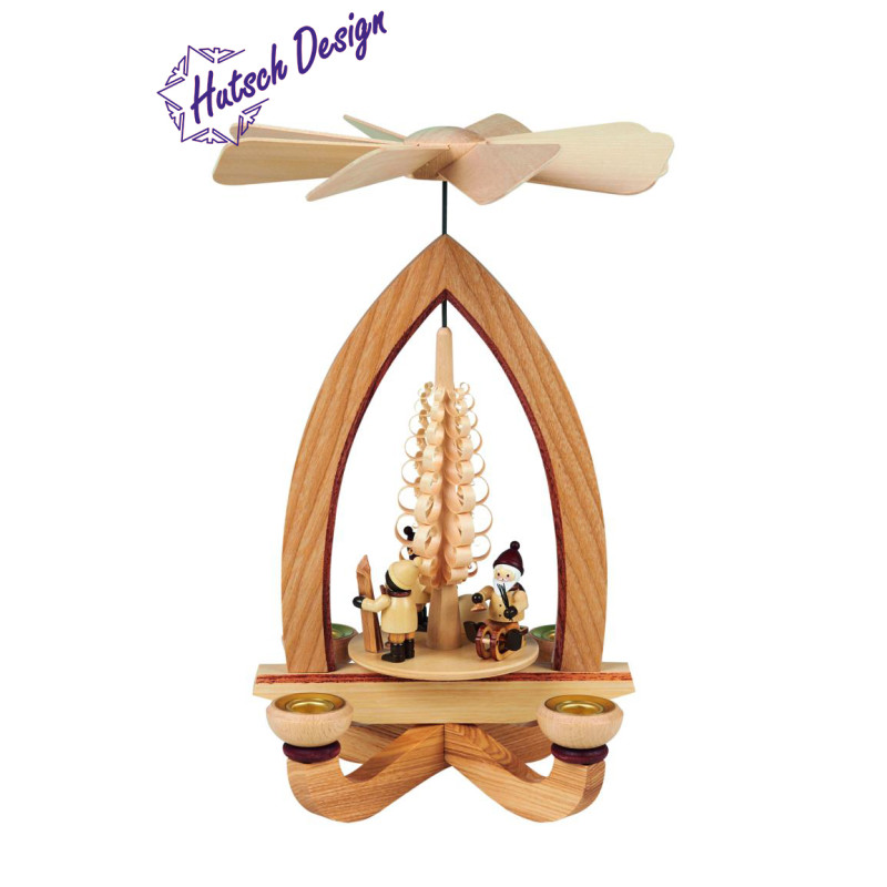 Pyramide mit Weihnachtsmotiv  (4,5 cm) 28cm