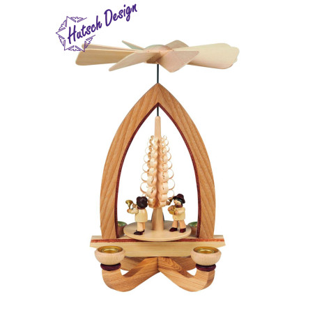 Pyramide mit Bläsertrio  (4,5 cm) 28cm