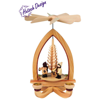 Pyramide mit Striezelkinder  (mittel-5,5 cm) 28cm