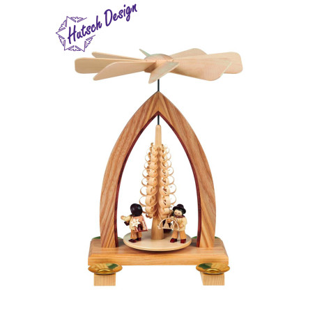 Pyramide mit Handelsleute 26cm