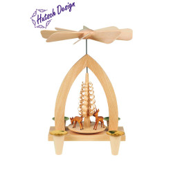 Pyramide mit Rehe 26cm