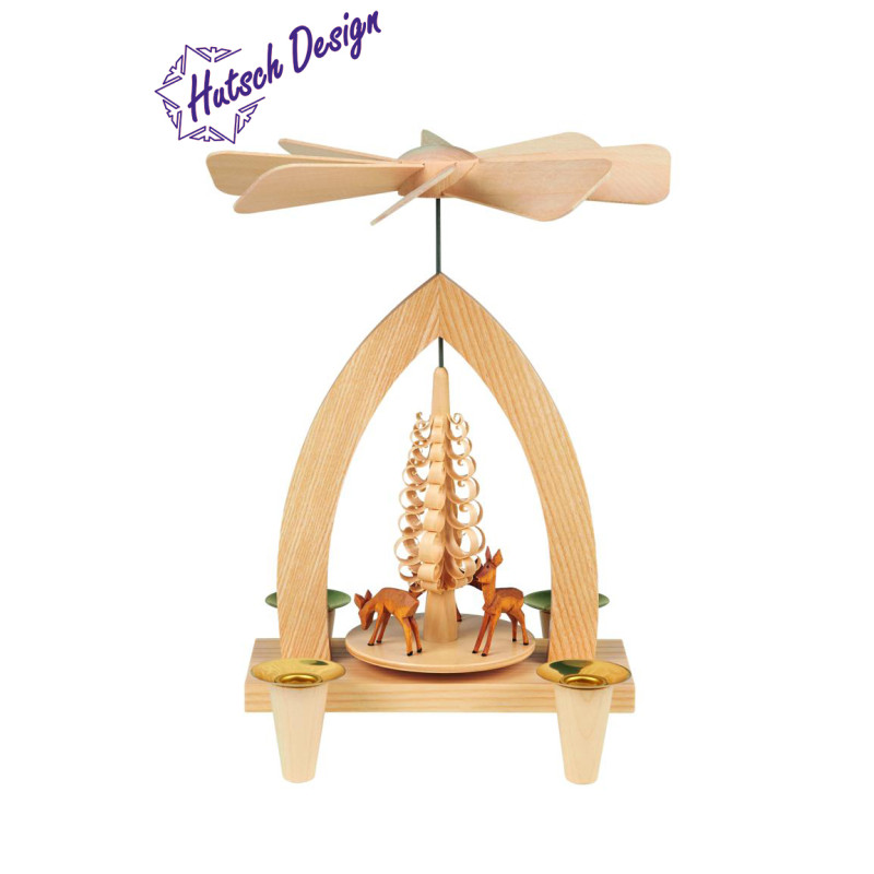 Pyramide mit Rehe 26cm