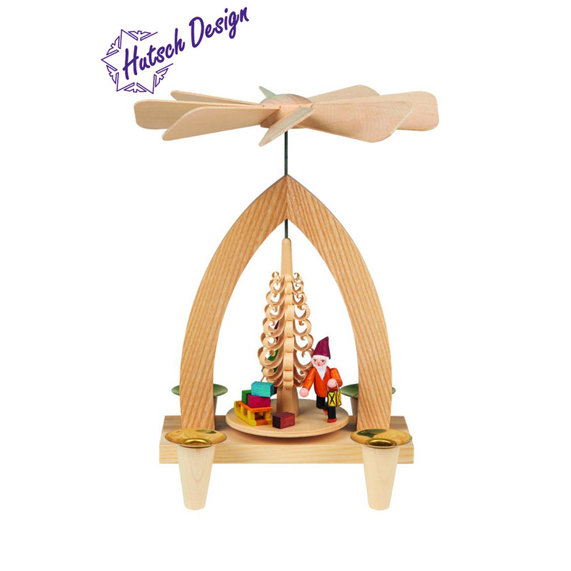 Pyramide mit Wichtel 26cm