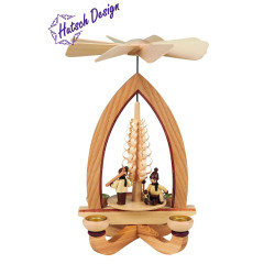 Pyramide mit Winterkinder 28cm