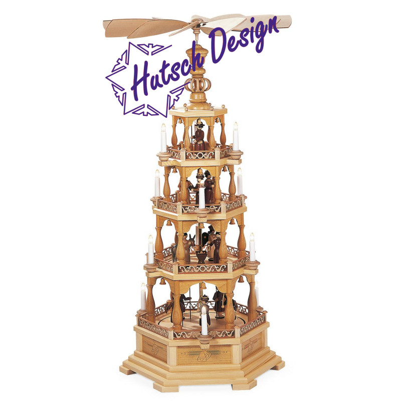 Pyramide Heilige Geschichte 4-stöckig, natur