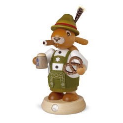 Räucherhase Bayer farbig, groß