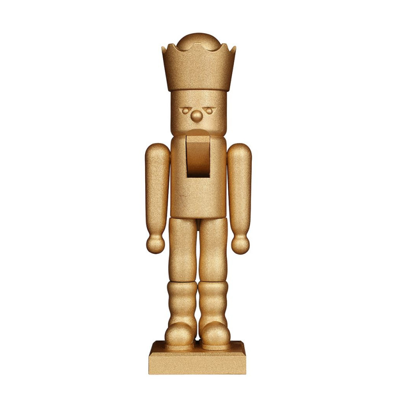 Nussknacker Glimmer König gold