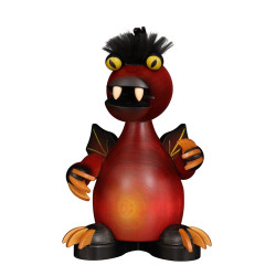 Räuchermann Drache rot