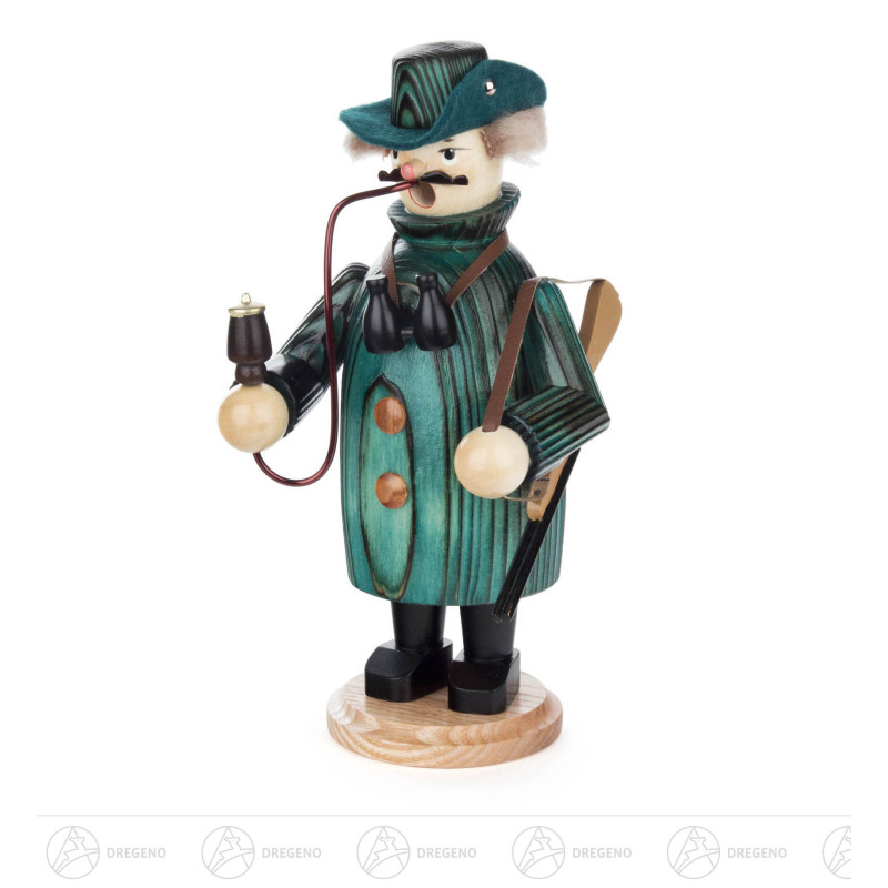 Räuchermann Jäger, gesandelt grün