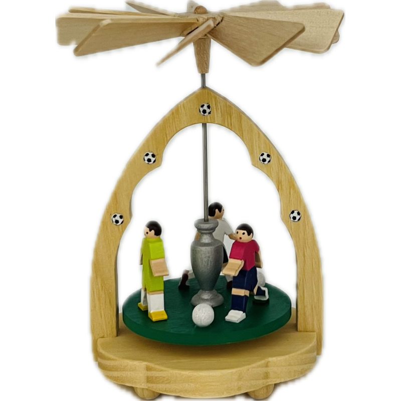 Wärmespiel Fussball aus Seiffen 11cm