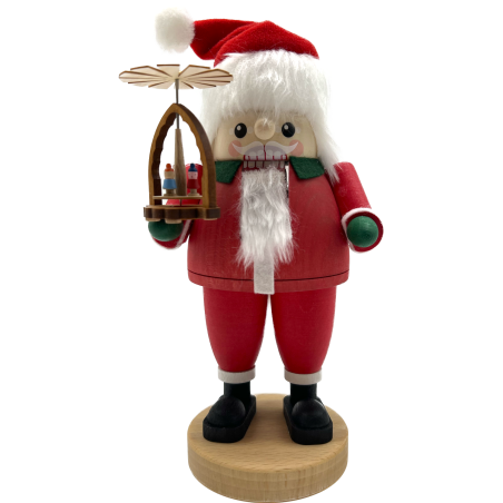 Nussknacker Santa mit Pyramide 21cm