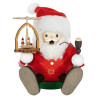 Rauchmann Santa mit Pyramide sitzend 15cm