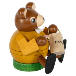 Minikugelrauchfigur Bär 8cm