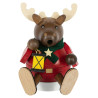Minikugelrauchfigur Elch 8cm