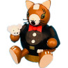 Minikugelrauchfigur Katze 8cm