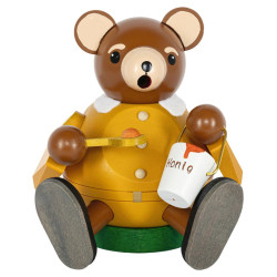 Rauchfigur Bär sitzend 13cm