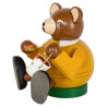 Rauchfigur Bär sitzend 13cm