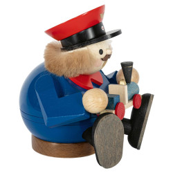 Rauchmann Modellbahnfreund sitzend 13cm