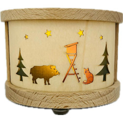 Teelichtlaterne Waldmotiv