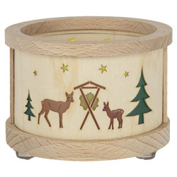 Teelichtlaterne Waldmotiv