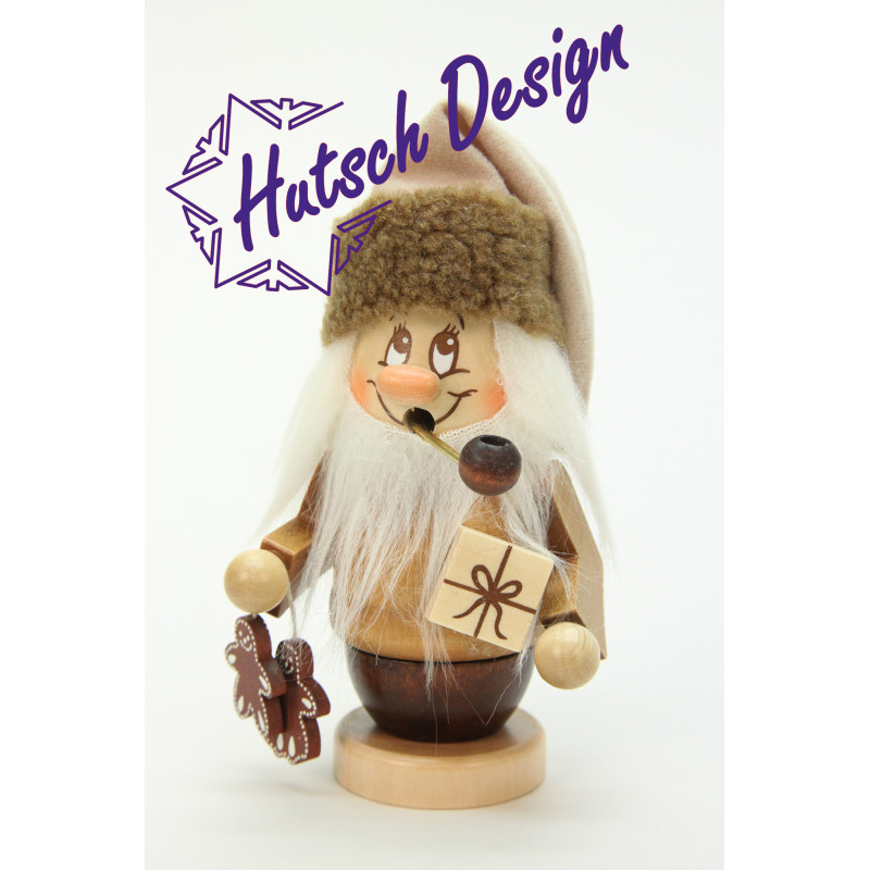 Räuchermann Miniwichtel Wackelmännchen mit Päckchen  14,0 cm