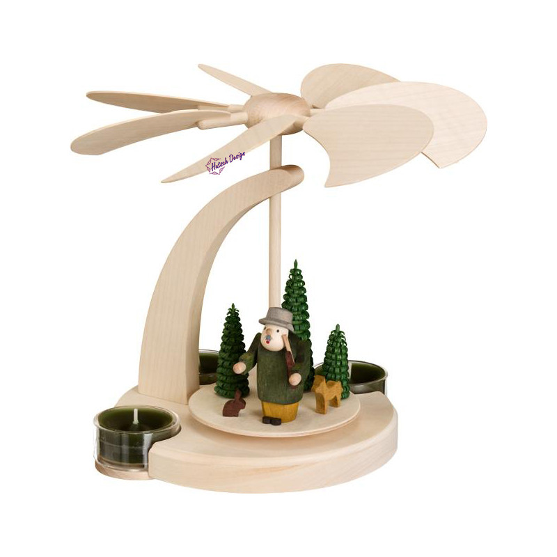 Bogenpyramide klein, Waldmotiv 18cm