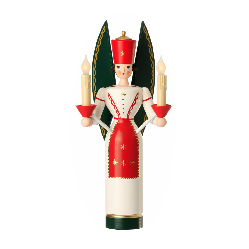 Lichterengel farbig elektrisch beleuchtet 36cm