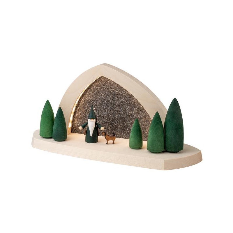 Gesteinsbogen 15x31x11cm natur LED beleuchtet Jägerwichtel