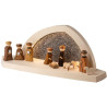Gesteinsbogen 15x37x13cm natur LED beleuchtet Christi Geburt