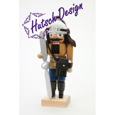 Nussknacker Pilot klein natur  25,0 cm