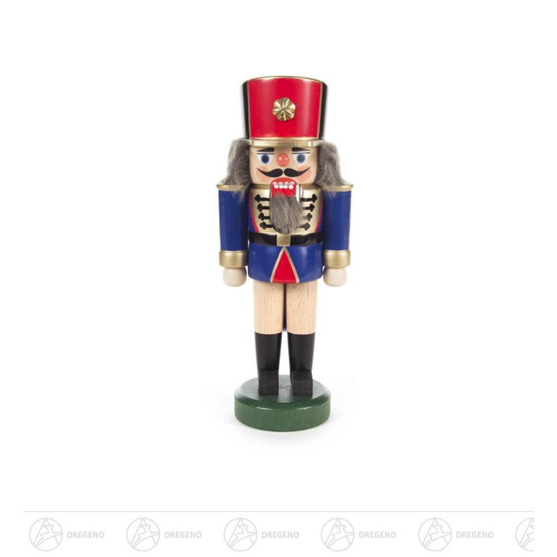 Nussknacker Soldat blau-natur, 18cm