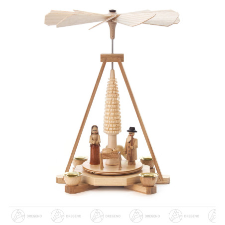 Pyramide mit Christi Geburt, für Kerzen d14mm