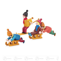 Wintersportler farbig...