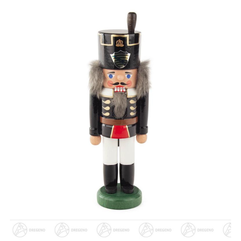 Nussknacker Bergmann schwarz-weiß, 15cm