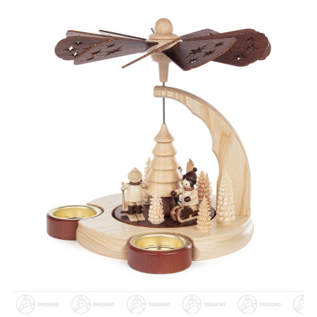 Pyramide Winterkinder für Teelichte