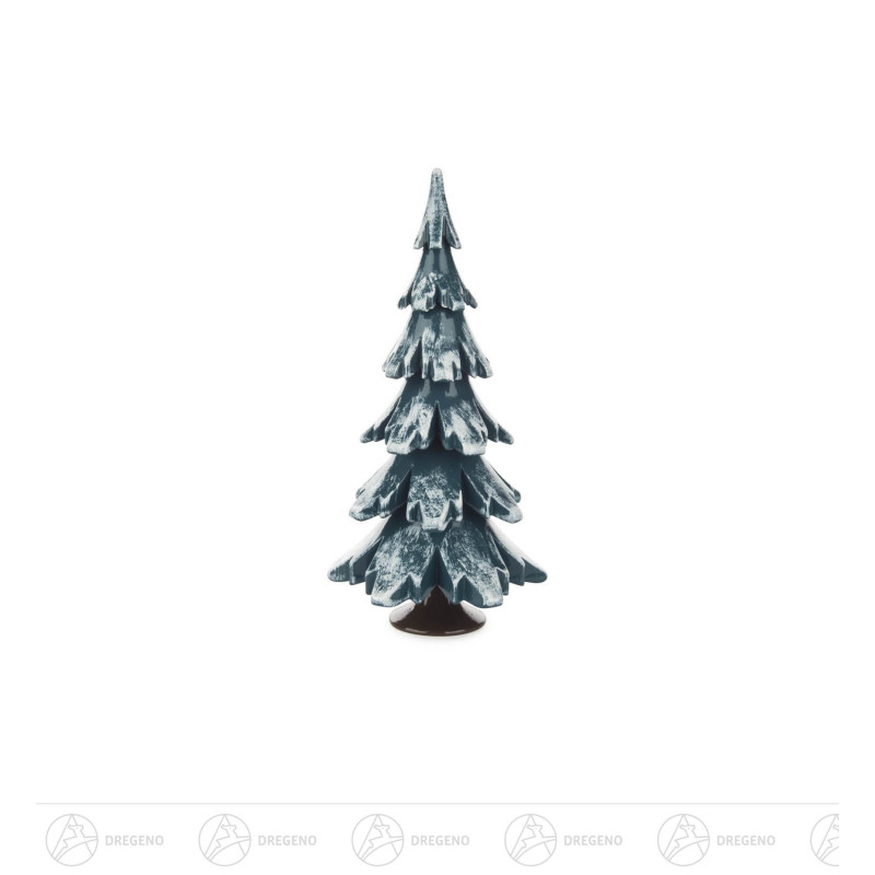 Massivholzbaum grün/weiß 15,5 cm