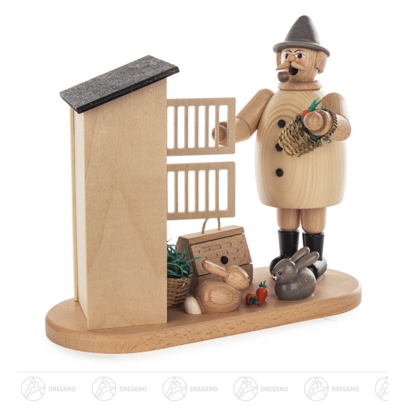 Räuchermann Kaninchenzüchter 20cm